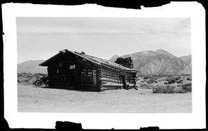 Dilapidated drug store, possibly in Bodie, Mono Lake, or Lake Tahoe