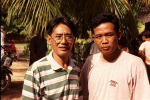 South-South missionary Juanito Basalong in Preah Sdack, Cambodja
