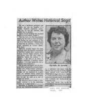 Author Writes Historical Saga