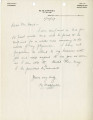 Letter from M. Matsuda to Mr. [George H. Hand], Chief Engineer, Rancho San Pedro, January 1, 1929