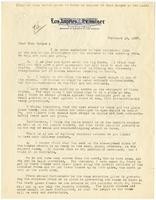 Letter from William Randolph Hearst to Julia Morgan, February 19, 1927