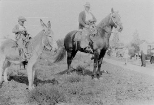 Riding on Topanga Canyon south of Ventura Boulevard, 1920s