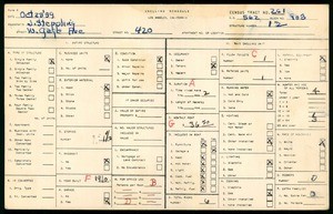 WPA household census for 420 WEST GAGE AVE, Los Angeles County