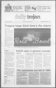 Daily Trojan, Vol. 110, No. 68, December 13, 1989