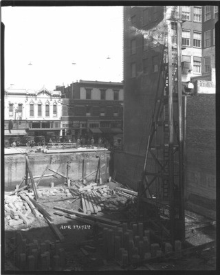 Buildings Repair and Reconstruction - Stockton: Repair and construction scenes unidentified building, Dr. Schneider, 8 N. Sutter St