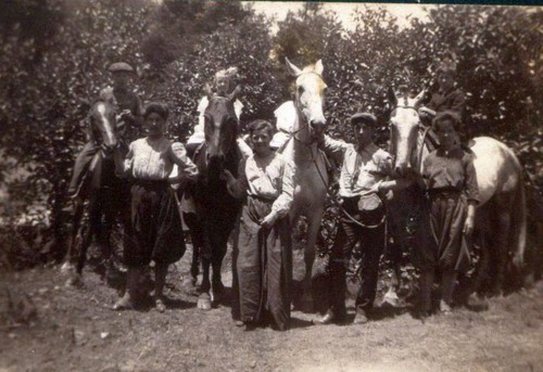 Group with Horses at Camp Riverside