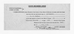 Affidavit of L. J. Horton and note on Los Angeles