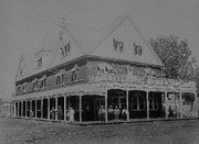 Main Street Pioneer Hotel, Porterville, Calif., 1889