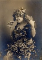 Portrait of Anita Fallon in grapevine costume