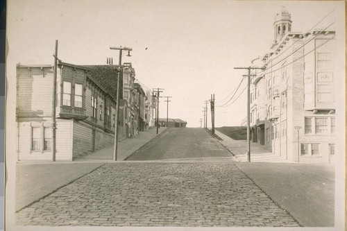 North on Schrader St. from Grove St. Nov. 1925