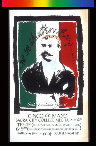 Cinco de Mayo - Emiliano Zapata, Announcement Poster for