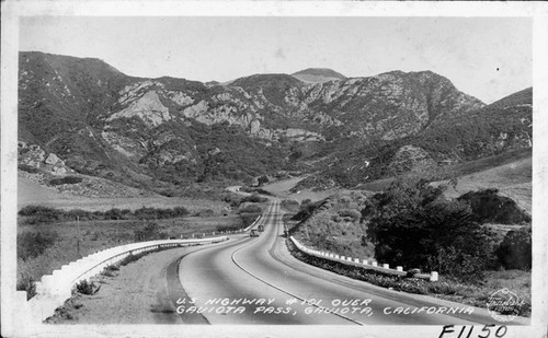 U.S. Highway #101 ovr Gaviota Pass, Gaviota, California