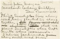 Letter from William Randolph Hearst to Julia Morgan, circa June 1926