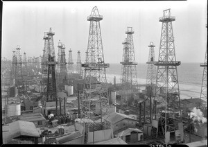Venice oil fields, looking southwest, January 26, 1931