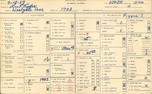 WPA household census for 1723 WESTGATE AVE, Los Angeles