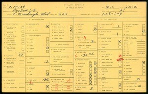 WPA household census for 605 EAST WASHINGTON BLVD, Los Angeles