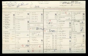 WPA household census for 242 E 101ST ST, Los Angeles County