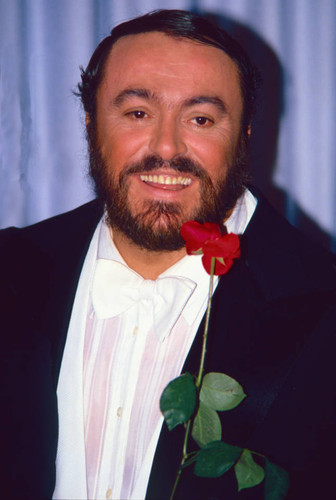 Luciano Pavarotti at the 1981 Academy Awards