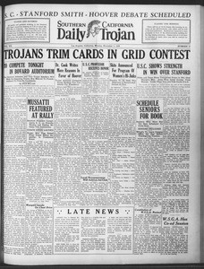 Daily Trojan, Vol. 20, No. 37, November 05, 1928