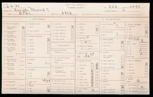 WPA household census for 3314 OPAL, Los Angeles