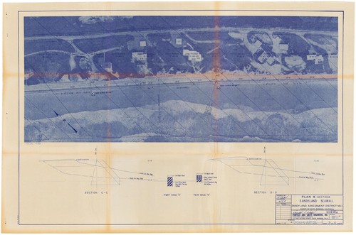 Sandyland Seawall Plan & Sections, Santa Barbara County (Sheet 3 of 4)