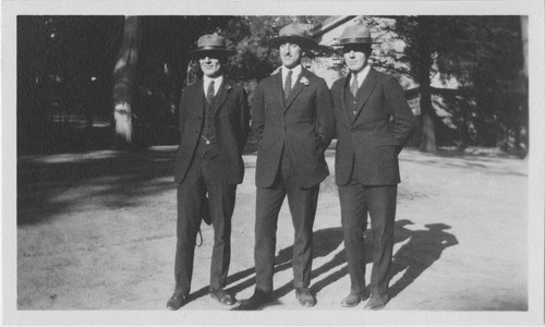 Henry D. Greene (far right) and two friends