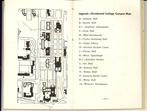 Campus Map, 1948