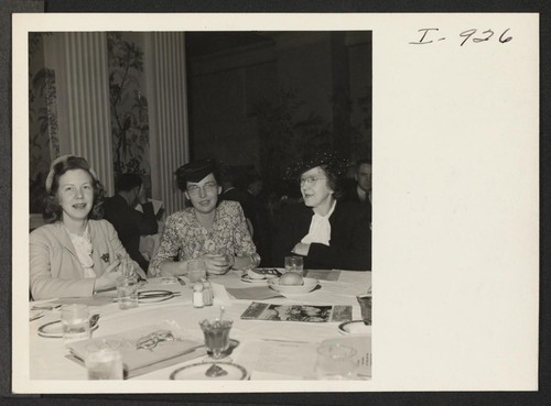 The steering committee of the Portland Citizens Relocation Committee is shown at a weekly luncheon business meeting at the old