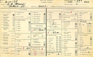 WPA household census for 4607 WALL, Los Angeles