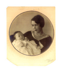 Rosario Margaret Dockweiler and her son Marcus Crahan, Jr., circa 1930
