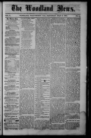 The Woodland News 1864-07-09