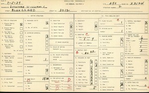 WPA household census for 3012 BLANCHARD, Los Angeles