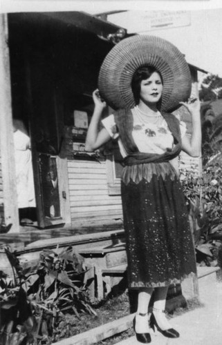 Mexican American woman in costume