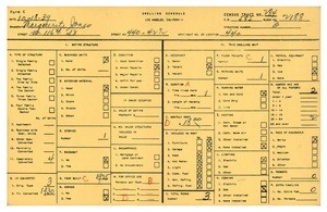 WPA household census for 440 WEST 116TH STREET, Los Angeles County