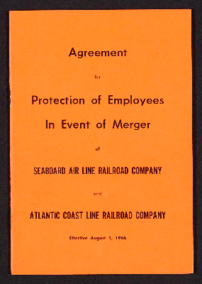 Agreement for protection of employees in event of merger of Seaboard Air Line Railroad Company and Atlantic Coast Line Railroad Company