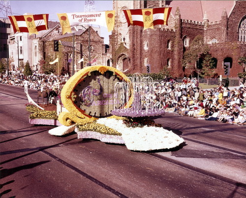 Pasadena Tournament of Roses Parade--Arcadia Float, 1969