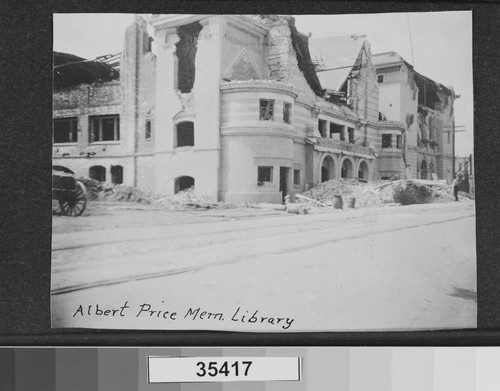 Albert Price Mem. Library. [Temple Beth Israel, left; Albert Pike Memorial Temple, right.]