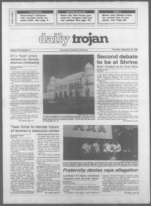 Daily Trojan, Vol. 107, No. 17, September 29, 1988