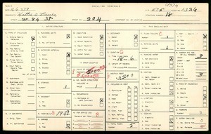 WPA household census for 204 West 84th Street, Los Angeles County
