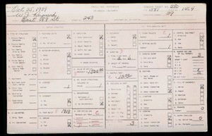 WPA household census for 243 E 89TH STREET, Los Angeles County