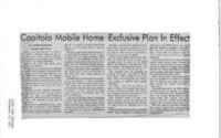 Capitola Mobile Home Exclusive Plan In Effect
