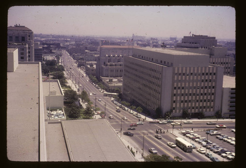 1st and Hill Streets, from courthouse roof