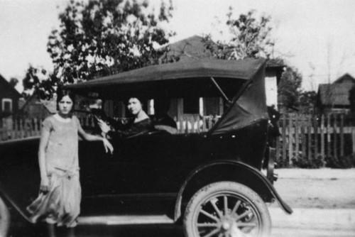 Women with car