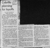 Cabrillo planning for layoffs