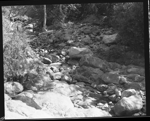 Marble Fork Kaweah River, Misc. Resource Management Concerns, Station #1. Individuals Unidentified, Kaweah No. 3 Investigation, Low water stream flow