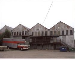 Rear view of warehouses at 360-368 Petaluma Blvd. North, Petaluma, California, Sept. 6, 2006