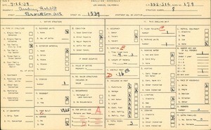 WPA household census for 1539 BROCKTON AVE, Los Angeles