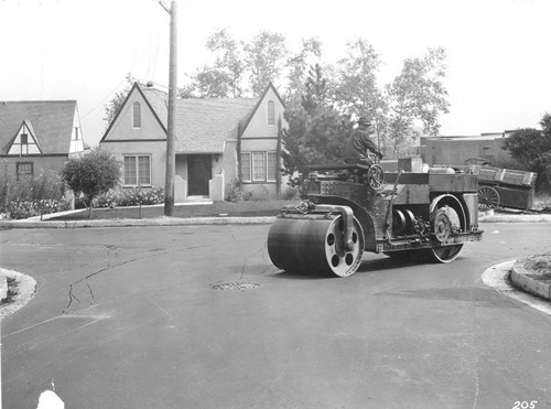 Street paving in Glendale, circa 1920s
