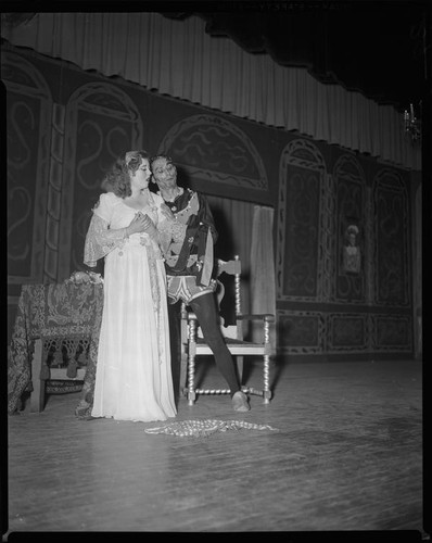 Performers in a Santa Monica Civic Opera production, Santa Monica, 1956