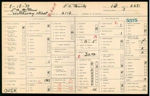 WPA household census for 2112 HATCHWAY ST, Los Angeles County